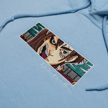 Load image into Gallery viewer, Eren Yeager Attack on Titan Embroidered Hoodie