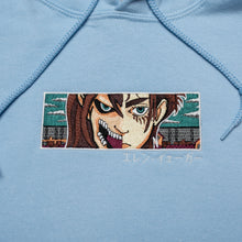 Load image into Gallery viewer, Eren Yeager Attack on Titan Embroidered Hoodie