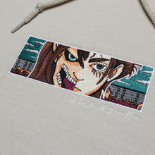 Load image into Gallery viewer, Eren Yeager Attack on Titan Embroidered Hoodie